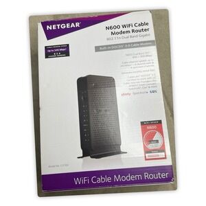 NETGEAR N600 C3700 WiFi Cable Modem Router - Built-In DOCSIS 3.0 Cable Modem
